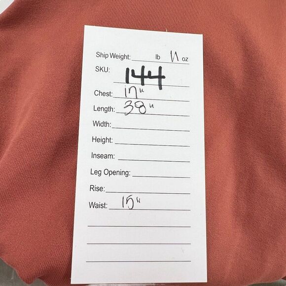 Patagonia Bandha Twist Front Lightweight Dress Rust Red Orange Size Large - Picture 8 of 8